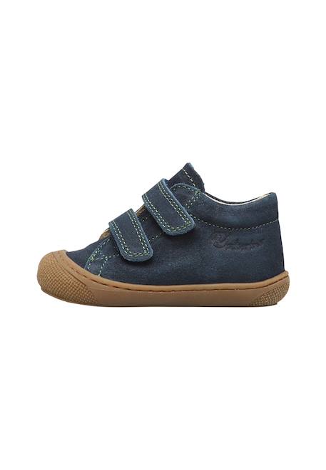 Chaussures premiers pas bébé garçon en daim cocoon à scratch Marine-vert olive+Vert foncé-marron 3 - vertbaudet enfant 