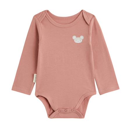 Lot de 3 bodies bébé manches longues Rose 5 - vertbaudet enfant 
