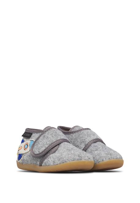 Chaussons garçon en tissu bexo Gris 2 - vertbaudet enfant 