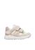 Baskets fille en daim et tissu wimy à scratch Blanc-platine 1 - vertbaudet enfant 
