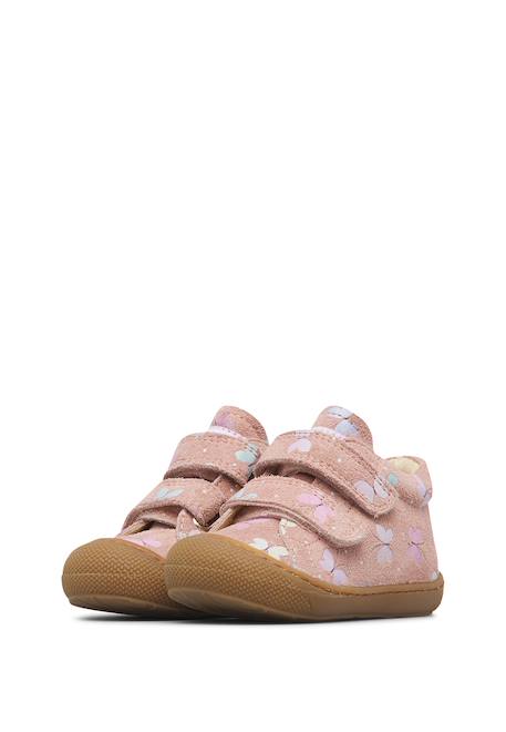 Chaussures premiers pas bébé fille en daim cocoon à scratch Rose-lilas 5 - vertbaudet enfant 