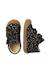 Chaussures premiers pas bébé fille en daim cocoon à scratch Noir-platine+Sable-platine 4 - vertbaudet enfant 