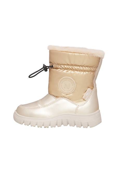 Bottes fille en daim et tissu technique varna 2, imperméables Platine 3 - vertbaudet enfant 