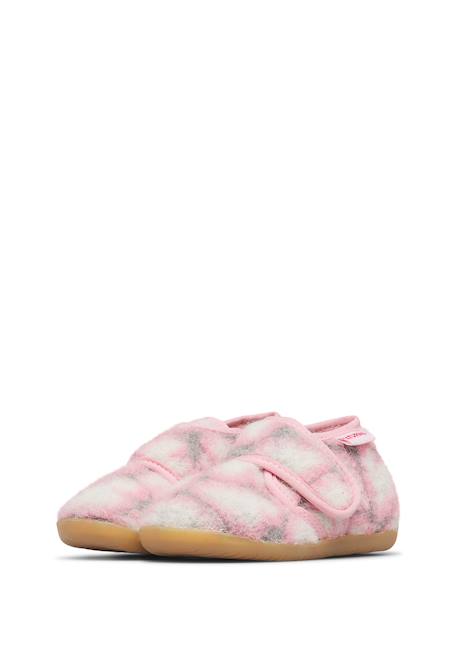 Chaussons bébé fille en tissu home Rose-gris 5 - vertbaudet enfant 
