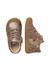 Chaussures premiers pas bébé fille en cuir cocoon à zip Marron-gris 4 - vertbaudet enfant 