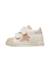 Baskets bébé fille en cuir et daim sasha à scratch Blanc-platine 3 - vertbaudet enfant 