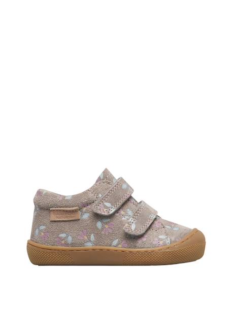 Chaussures barefoot fille en daim amur à scratch Gris foncé 1 - vertbaudet enfant 