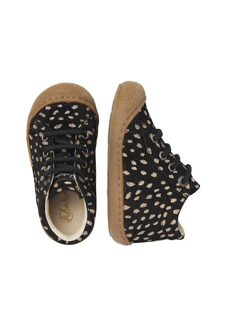 Chaussures premiers pas bébé fille en daim cocoon Marron foncé-platine+Marron-platine+Noir-platine+Sable-platine 14 - vertbaudet enfant 