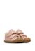 Chaussures premiers pas bébé fille en daim cocoon à scratch Rose poudré-marron 2 - vertbaudet enfant 