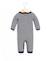 Combinaison 100% coton bébé Fond naturel raye indigo 4 - vertbaudet enfant 
