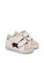 Baskets bébé en cuir et daim sasha à scratch Blanc-bleu clair+Blanc-rose 7 - vertbaudet enfant 