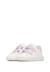 Baskets fille en cuir et tissu hasselt 2 à scratch, avec paillettes Blanc-rose 5 - vertbaudet enfant 