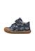 Chaussures premiers pas bébé garçon en cuir cocoon à scratch Marine-marron 3 - vertbaudet enfant 