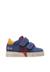 Baskets bébé garçon en cuir et daim salazar 3 à scratch Bleu-rouge 1 - vertbaudet enfant 