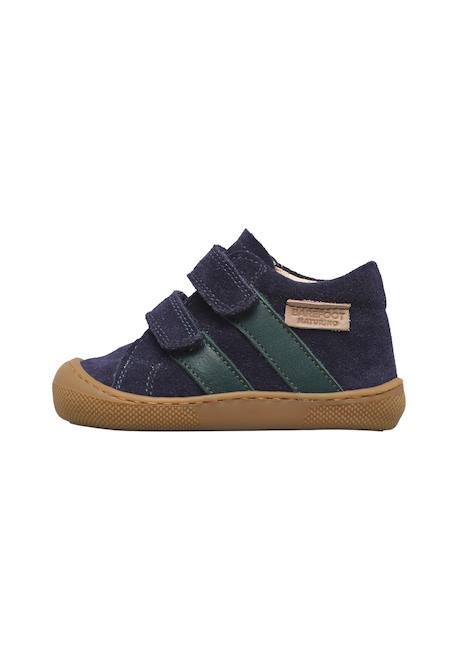 Chaussures barefoot bébé en cuir et daim sabby à scratch Bleu-orange+Cognac-gris foncé+Marron clair+Marron-vert olive 13 - vertbaudet enfant 