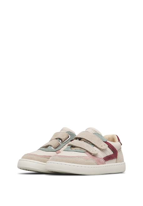 Baskets barefoot enfant en cuir et daim bimko à scratch Beige-rose+Marine-blanc crème 5 - vertbaudet enfant 