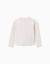 T-shirt à manches longues côtelé avec motif floral Blanc 1 - vertbaudet enfant 