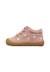 Chaussures premiers pas barefoot bébé fille en daim amur, broderies champignons Rose-rose clair 3 - vertbaudet enfant 