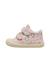 Chaussures premiers pas bébé fille en daim cocoon à scratch Rose poudré-céleste 3 - vertbaudet enfant 