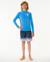 T-shirt anti-uv icons à manches longues garçon Gomme bleue+Noir 4 - vertbaudet enfant 
