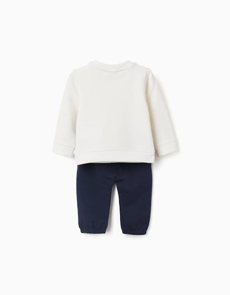 Ensemble en coton peigné avec imprimé et maison 3d Bleu foncé 2 - vertbaudet enfant 