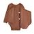 Lot de 3 bodies bébé manches longues ouverture croisée Marron 3 - vertbaudet enfant 