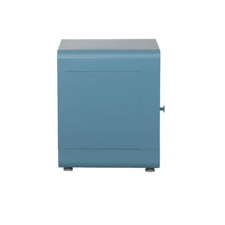 Table de chevet industrielle acier 1 porte - tribeca Beige+Bleu+Noir+Terracotta 10 - vertbaudet enfant 