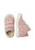 Baskets bébé fille en daim lovan à scratch, broderies papillons Rose-blanc 4 - vertbaudet enfant 
