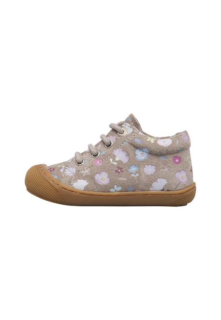 Chaussures premiers pas bébé fille en daim cocoon Gris foncé-violet+Magnolia-rose+Rose-rose clair 3 - vertbaudet enfant 