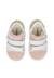 Baskets bébé en cuir et daim sasha à scratch Blanc-bleu clair+Blanc-rose 9 - vertbaudet enfant 