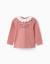 T-shirt en coton à manches longues avec imprimé artistique floral Rose 1 - vertbaudet enfant 