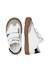 Baskets enfant en cuir et daim riby à scratch Blanc-gris-bleu+Blanc-gris-rose poudré 4 - vertbaudet enfant 