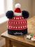 Bonnet minnie mouse enfant gamme noël en maille chaude extensible, taille unique Rose 1 - vertbaudet enfant 