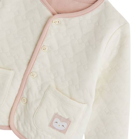 Veste bébé en molleton miette Ecru 4 - vertbaudet enfant 