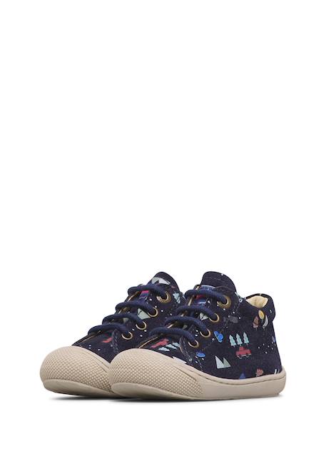 Chaussures premiers pas bébé garçon en daim cocoon Marine-céleste 5 - vertbaudet enfant 