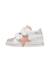 Baskets bébé fille en cuir et daim salazar 3 à scratch Blanc-argenté 3 - vertbaudet enfant 