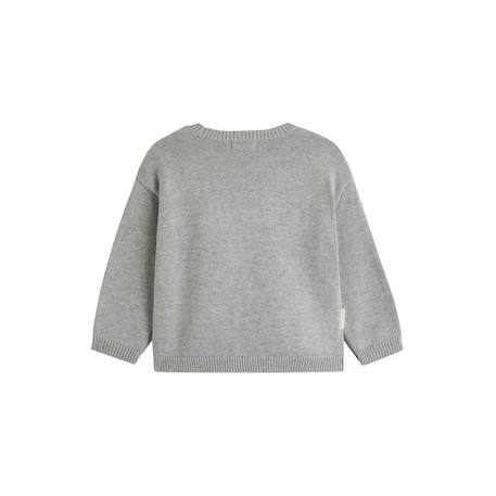 Pull enfant en tricot aimée Gris 3 - vertbaudet enfant 