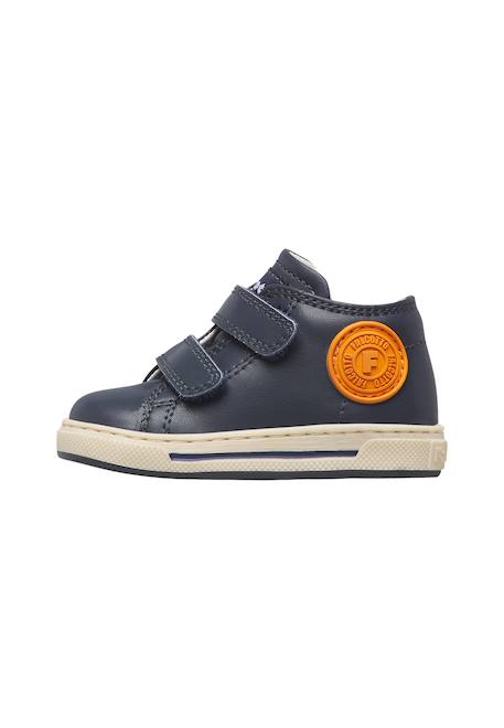 Baskets garçon en cuir michael 3 Orange-bleu 3 - vertbaudet enfant 