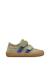 Chaussures premiers pas barefoot bébé garçon en daim bisy à scratch Vert olive-bleu 1 - vertbaudet enfant 