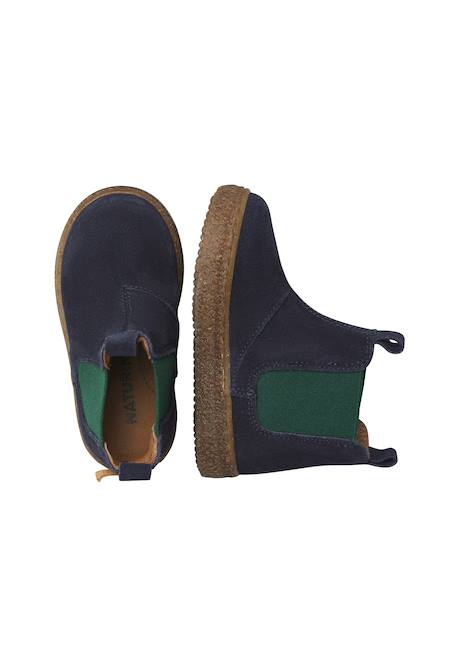 Bottines chelsea enfant en daim figus Anthracite-bleu+Bleu-vert+Marron-marine 9 - vertbaudet enfant 