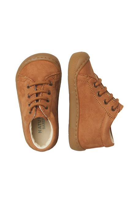 Chaussures barefoot bébé garçon en cuir amur Kaki+Marron 9 - vertbaudet enfant 