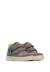 Baskets garçon en daim et tissu wanny à scratch, imperméables Anthracite-vert 2 - vertbaudet enfant 