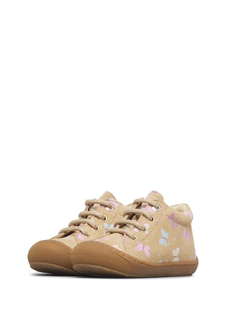 Chaussures premiers pas bébé fille en daim cocoon Sable-rose vif 5 - vertbaudet enfant 