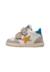 Baskets montantes garçon en cuir et daim alnoite high 2 à scratch Blanc-bleu+Gris-citrouille+Vert-bleu ciel 8 - vertbaudet enfant 