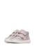 Baskets montantes fille en cuir et tissu pinn high à scratch Rose poudré-argent 5 - vertbaudet enfant 