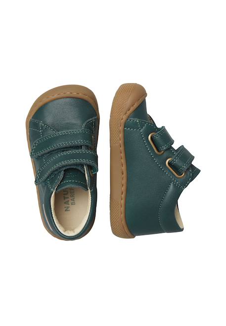 Chaussures barefoot bébé en cuir amur à scratch Huile 4 - vertbaudet enfant 