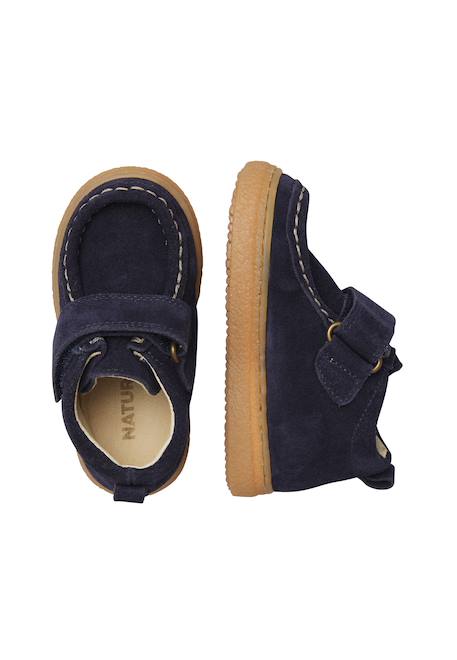 Bottines bébé garçon en daim kasden à scratch Cognac-marron+Marine-marron 9 - vertbaudet enfant 