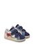 Baskets bébé garçon en cuir et daim alnoite 2 à scratch Bleu marine-rouge 2 - vertbaudet enfant 