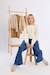 Pull en maille, manches fantaisie - fille Offwhite 5 - vertbaudet enfant 