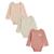 Lot de 3 bodies bébé manches longues Rose 2 - vertbaudet enfant 